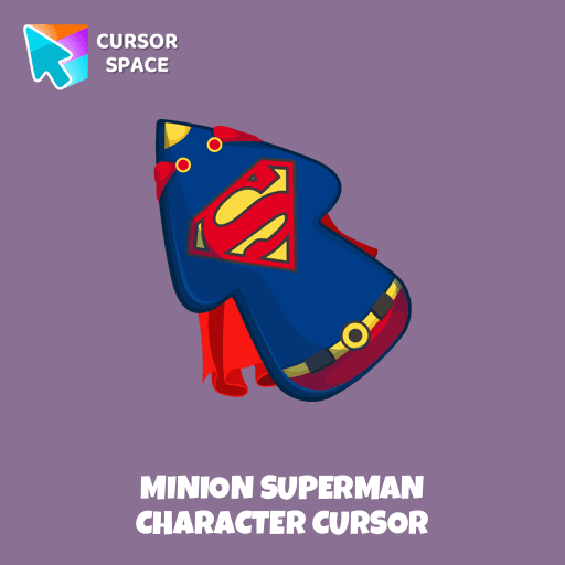 Minion Superman Character cursor pointer cursor